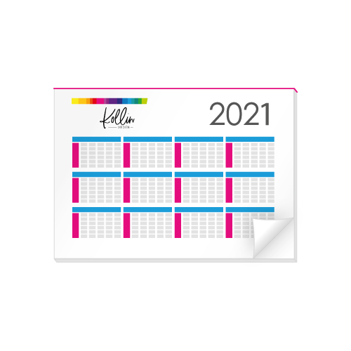 Schreibtischunterlagen mit Kalendarium