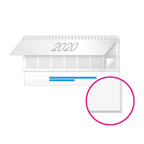 Tischquerkalender (Karton)