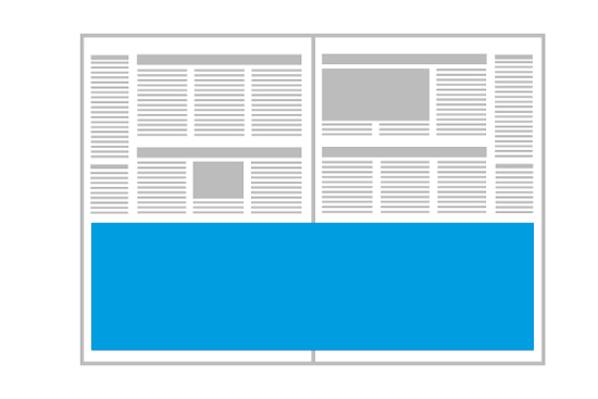 Zeitung mit Panoramaseite